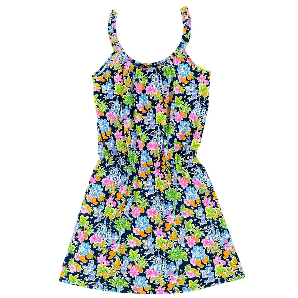 Lilly Pulitzer x Disney Loro Romper Mickey Minnie Floral Skort Cotton Size M NWT - Picture 2 of 11